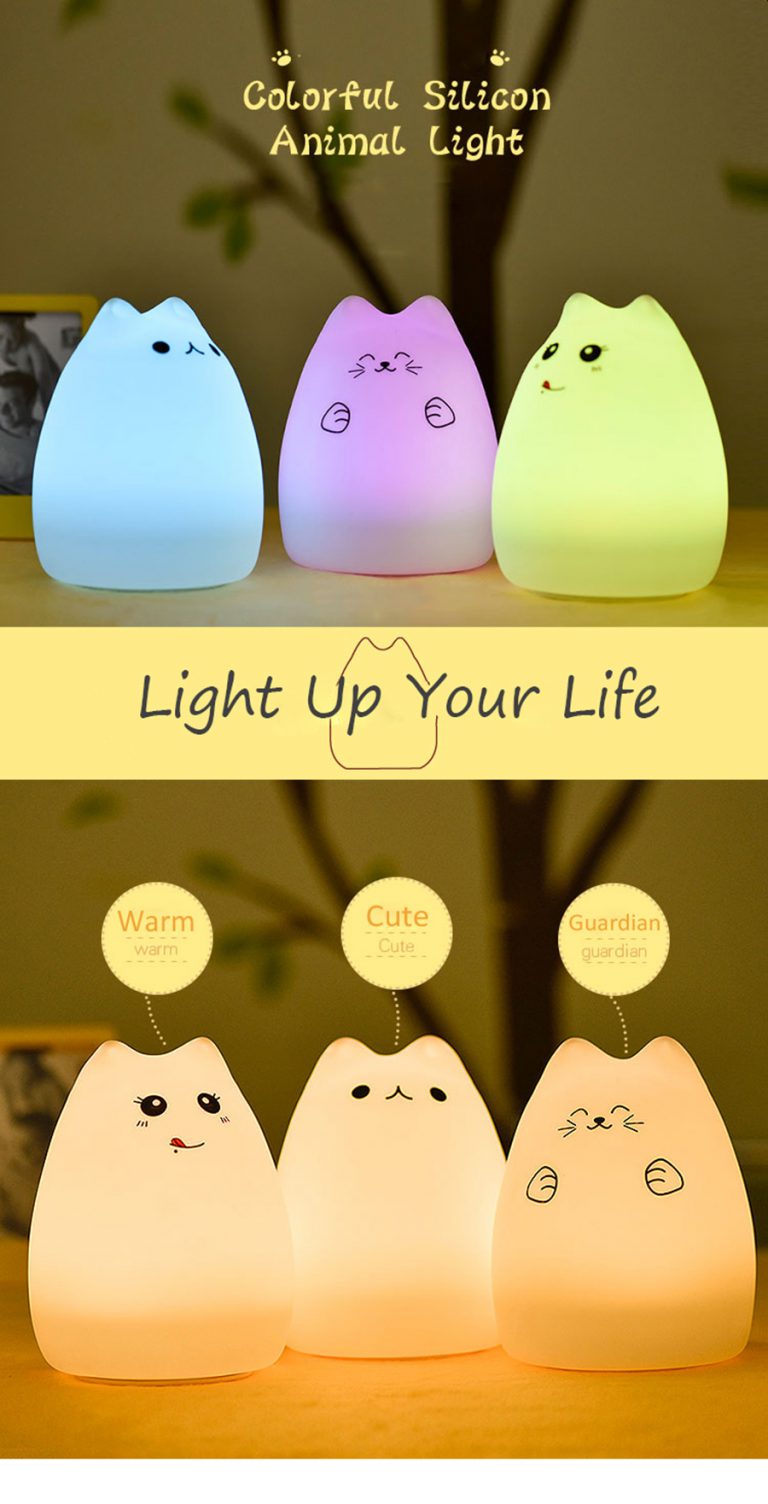 cat night light feature