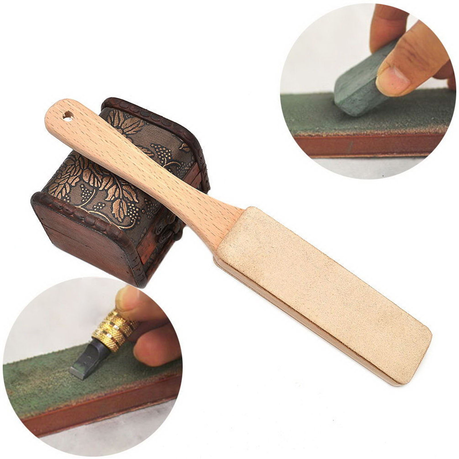 Wooden leather sharpening strop Fils Store